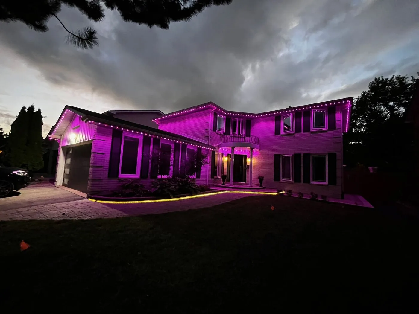 Burnaby home with permanent LED outdoor lights